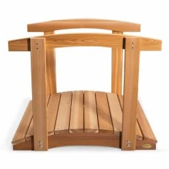 Cheap 🤩 Wood Bridges All Things Cedar Hand-Crafted Cedar Garden Bridge With Rails 🔔 -Garden Trellises Shop detail2ATC037