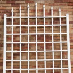 Buy ✔️ Dura-Trel Winchester Wall Mounted White Vinyl Trellis 👏 -Garden Trellises Shop detail2DU061
