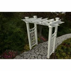 Deals ✔️ New England Arbors Arbors Vita Fairfield Deluxe 7.75-ft. Vinyl Pergola Arbor ✨ 11 Deals ✔️ New England Arbors Arbors Vita Fairfield Deluxe 7.75-ft. Vinyl Pergola Arbor ✨ -Garden Trellises Shop detail2NEA041