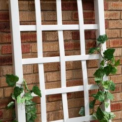 New ✨ Dura-Trel Cambridge 6-ft. Vinyl Arch Trellis - White ✨ -Garden Trellises Shop detail3DU059