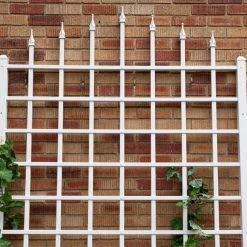 Buy ✔️ Dura-Trel Winchester Wall Mounted White Vinyl Trellis 👏 -Garden Trellises Shop detail3DU061