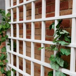 Buy ✔️ Dura-Trel Winchester Wall Mounted White Vinyl Trellis 👏 -Garden Trellises Shop detail6DU061