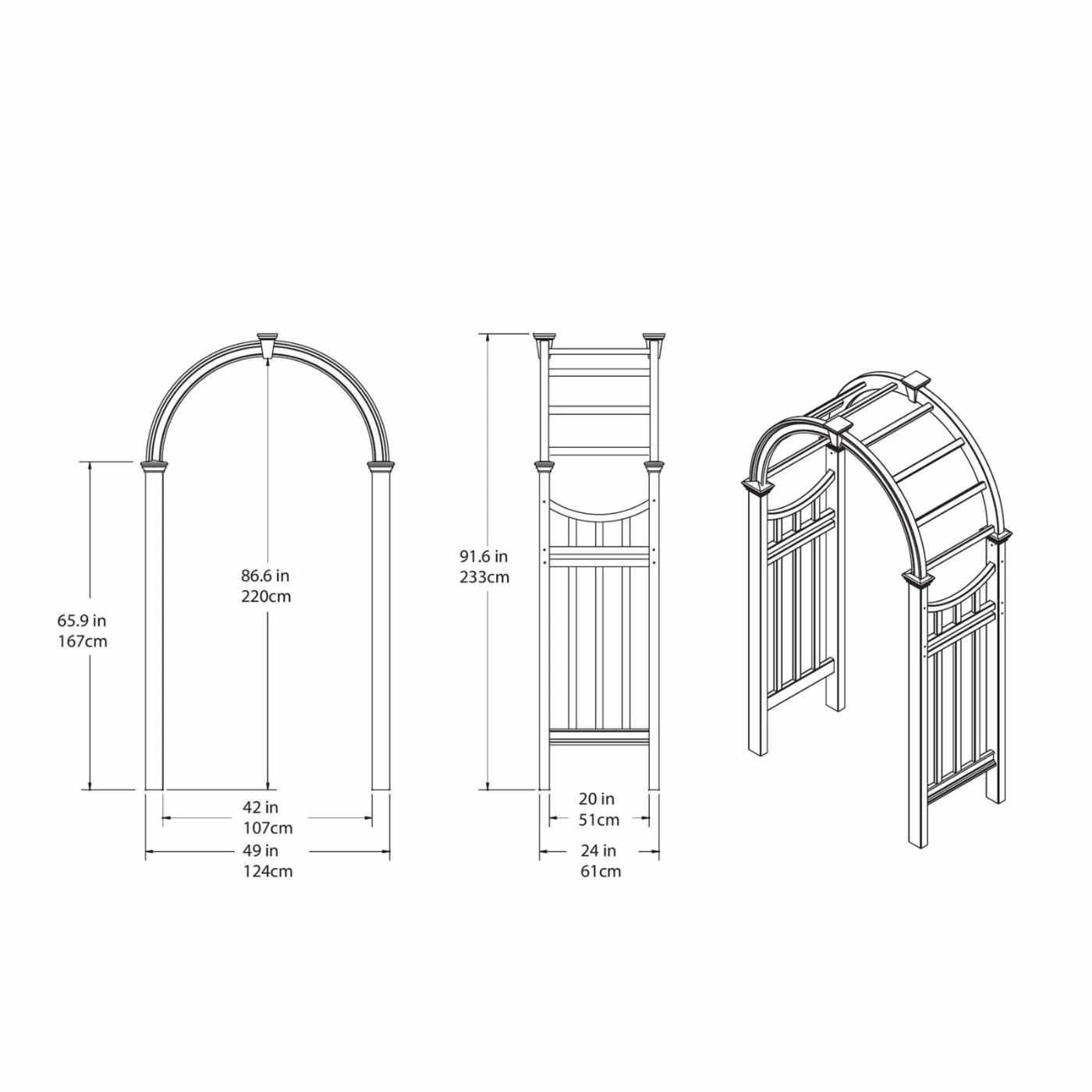 Coupon ⌛ New England Arbors Arbors Vita Vienna 7.5-ft. Vinyl Arch Arbor 😉 7 Coupon ⌛ New England Arbors Arbors Vita Vienna 7.5-ft. Vinyl Arch Arbor 😉 - Image 7