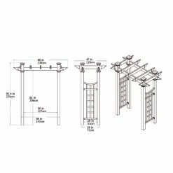Deals ✔️ New England Arbors Arbors Vita Fairfield Deluxe 7.75-ft. Vinyl Pergola Arbor ✨ 15 Deals ✔️ New England Arbors Arbors Vita Fairfield Deluxe 7.75-ft. Vinyl Pergola Arbor ✨ -Garden Trellises Shop detail7NEA041