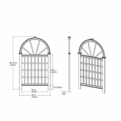 Wholesale 🎉 New England Arbors Vita 7 Ft. White Vinyl Vienna Arch Trellis ⌛ 9 Wholesale 🎉 New England Arbors Vita 7 Ft. White Vinyl Vienna Arch Trellis ⌛ -Garden Trellises Shop detail7NEA094