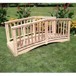 Coupon 💯 A & L Furniture Wood Bridges A And L Furniture Cedar Baluster Bridge 🤩 -Garden Trellises Shop detailALF356