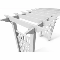 Buy ⌛ New England Arbors Arbors Vita Fairfield Grande 7-ft. Arbor ✔️ -Garden Trellises Shop detailNEA156