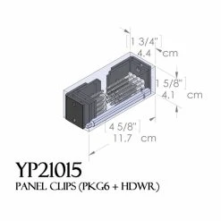 Outlet 🎉 Arbor Accessories Yardistry Panel Clips - Set Of 6 With Hardware 🔔 -Garden Trellises Shop detailSOW064