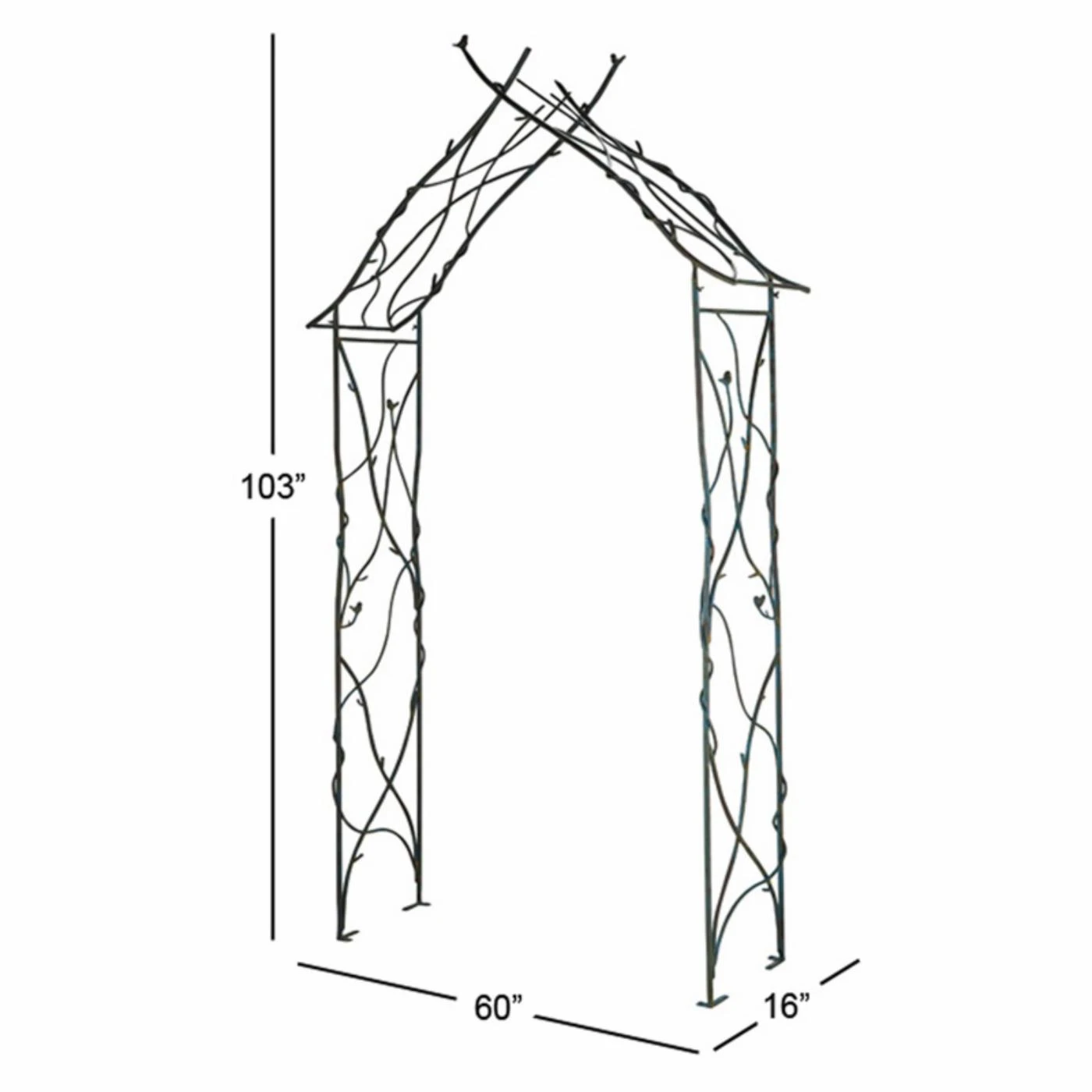 Cheap ๐งจ Arbors DecMode Iron Twig Garden Arbor ๐ 3 Cheap ๐งจ Arbors DecMode Iron Twig Garden Arbor ๐ - Image 3