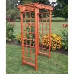 Budget ⭐ A & L Furniture Arbors A & L Furniture Morgan 7 Ft. Wood Arbor 😉