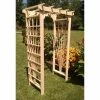 Discount ⌛ A & L Furniture Arbors A & L Furniture Concord 7 Ft. Wood Arbor ❤️