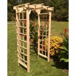 Best reviews of 🔥 A & L Furniture Arbors A & L Furniture Madison 7 Ft. Wood Arbor 🎁