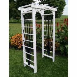 Deals ✨ A & L Furniture Arbors A & L Furniture Hamilton 7 Ft. Wood Arbor ⌛