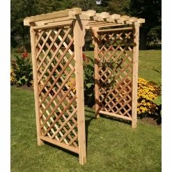 Budget ⌛ A & L Furniture Arbors A & L Furniture Covington 7.5 Ft. High Wood Arbor 🌟