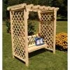 Top 10 🎉 A & L Furniture Arbors A & L Furniture Covington 7.5 Ft. High Wood Arbor With Swing 🌟