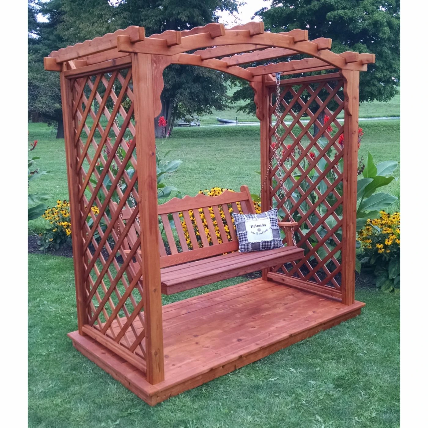 Top 10 βοΈ A & L Furniture Arbors A & L Furniture Jamesport 7.5 Ft. High Cedar Arbor With Deck And Swing π 1 Top 10 βοΈ A & L Furniture Arbors A & L Furniture Jamesport 7.5 Ft. High Cedar Arbor With Deck And Swing π