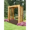 Best deal 💯 A & L Furniture Arbors A & L Furniture Appalachian 5ft. Wood Arbor With Optional Swing 🎁