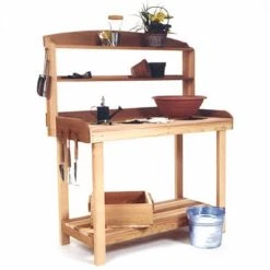 Buy ⌛ Wood Potting Benches All Things Cedar Sycamore Potting Bench - Western Red Cedar 😉