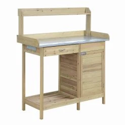 Best reviews of 👏 Wood Potting Benches Convenience Concepts Deluxe Potting Bench With Cabinet ⌛