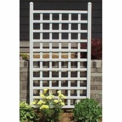 Cheap 🥰 Dura-Trel Country 5-ft. Vinyl Wall Trellis 🛒