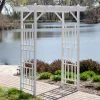 New 👏 Arbors Dura-Trel Wellington 7-ft. Vinyl Pergola Arbor - White 🧨