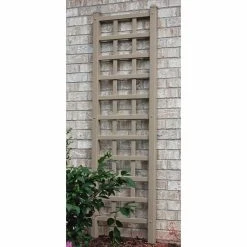 Promo 🎉 Dura-Trel Providence 6.25-ft. Vinyl Wall Trellis - Mocha ✨