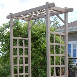 Cheapest ⭐ Arbors Dura-Trel Elmwood 7-ft. Vinyl Pergola Arbor ⭐