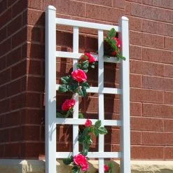 Discount 😀 Dura-Trel Elmwood 6.25-ft. Vinyl Wall Trellis 😀