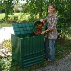 Buy ⭐ Compost Bins Exaco Eco King 400 Recycled Plastic 110-gal. Medium Compost Bin ⭐