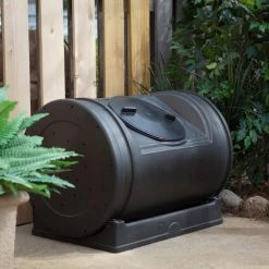 Cheapest ๐งจ Compost Tumblers Good Ideas 52 Gallon Compost Wizard Jr. Recycled Plastic Compost Tumbler - Black โค๏ธ