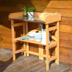 Buy 😉 Wood Potting Benches Merry Products Folding Utility Table And Potting Bench ✨