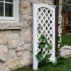Wholesale 👍 New England Arbors Vita 4-Foot Vinyl Luxembourg Privacy Arch Trellis 🛒