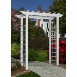 Buy 😉 New England Arbors Arbors Vita Westhaven Vinyl Pergola Arbor 👏