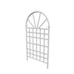 Discount 🎉 New England Arbors Vita White Vinyl Athens Arch Trellis 🛒