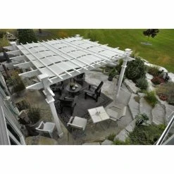 Flash Sale 🔔 New England Arbors Arbor Accessories Vita 12 X 12 Ft. Pergola Canvas Weave Kit ❤️