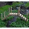 Buy ✨ Shine Company Wood Bridges Decorative Garden Bridge - Natural 😉
