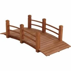 Budget ⭐ Wood Bridges HGC Wood Garden Bridge With Double Rails ❤️