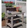 Hot Sale 🌟 Wood Potting Benches Wood Country Cedar Wood Deluxe Potting Bench ✨