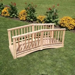 Coupon 💯 A & L Furniture Wood Bridges A And L Furniture Cedar Baluster Bridge 🤩 -Garden Trellises Shop scaleALF356