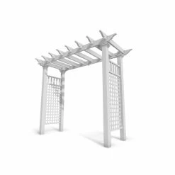Buy ⌛ New England Arbors Arbors Vita Fairfield Grande 7-ft. Arbor ✔️ -Garden Trellises Shop scaleNEA156